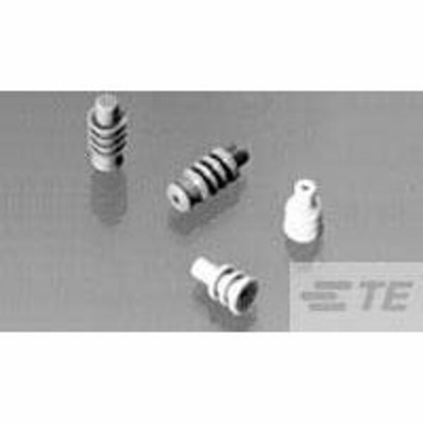 RUBBER PLUG M GRAY, Te Connectivity, Mfr#: 176886-2